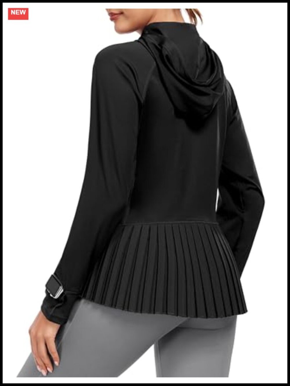Women's UPF 50+ Golf Jacket Quick Dry Full Zip with Pleated Hem